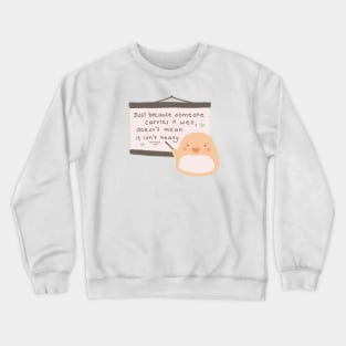 Mochi Duck Ted Talk Crewneck Sweatshirt